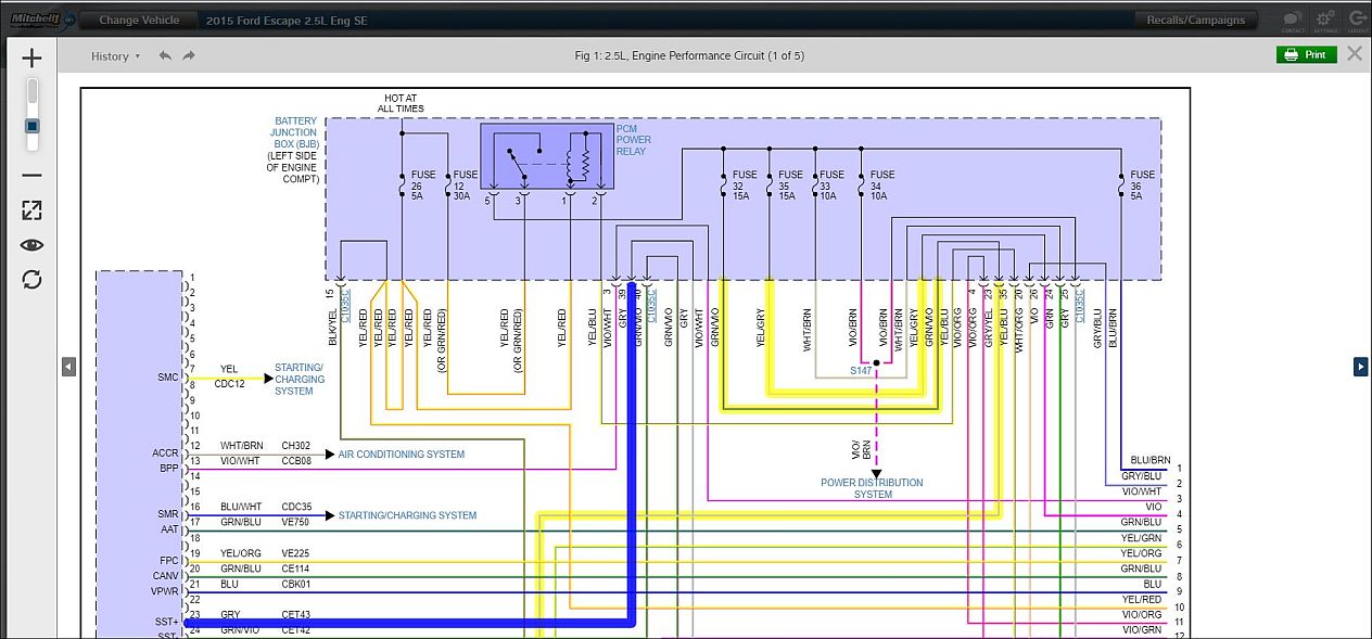 mitchell wiring diagrams