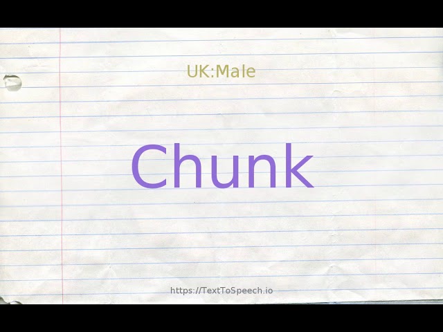 chunk thesaurus