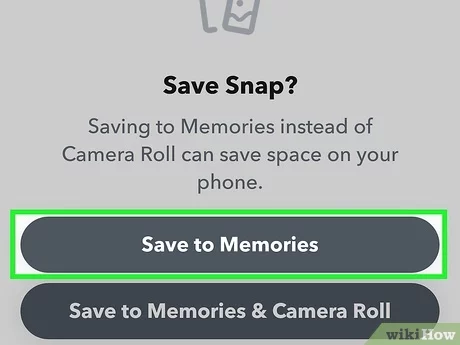 how to backup camera roll by snapchat