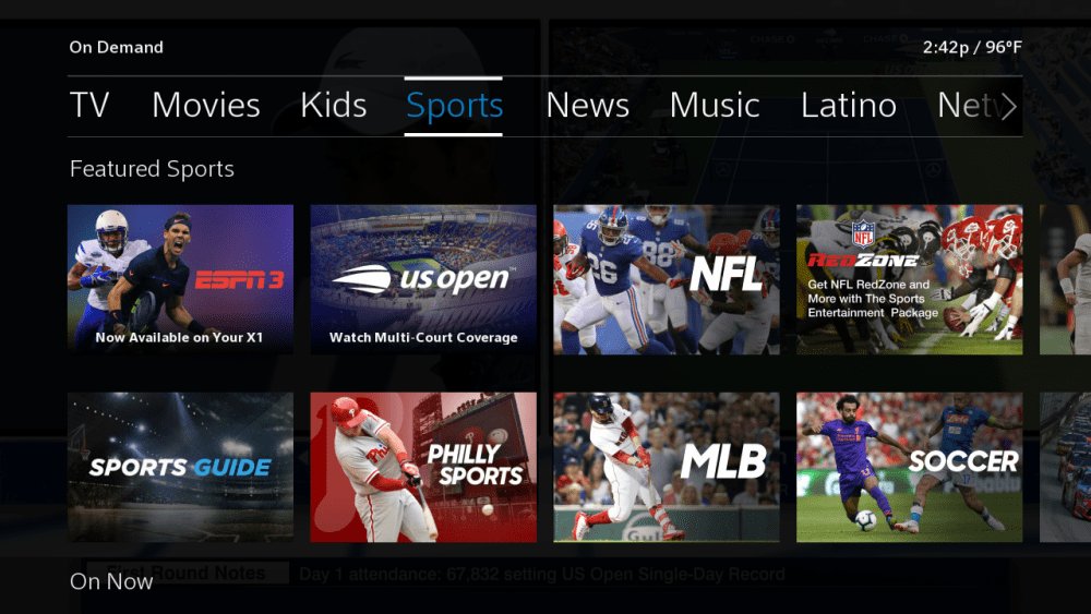 sports and entertainment package xfinity