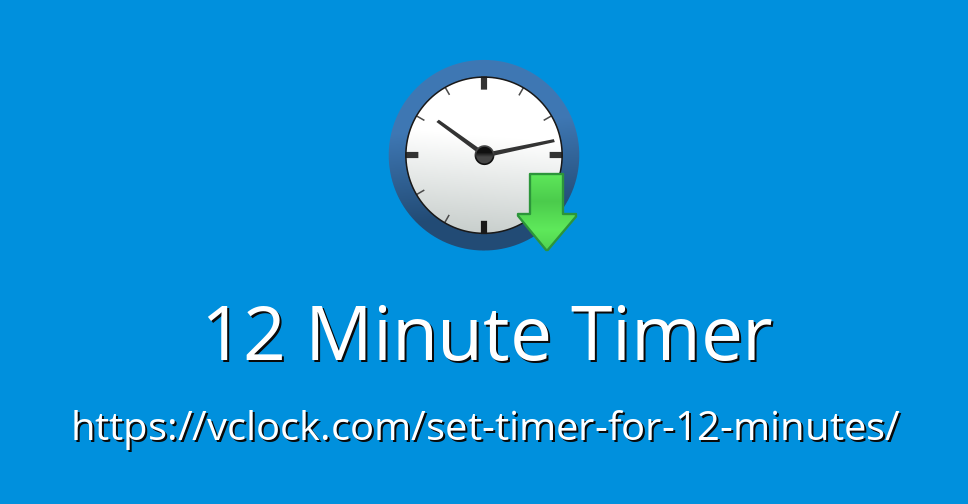 12 minute timer