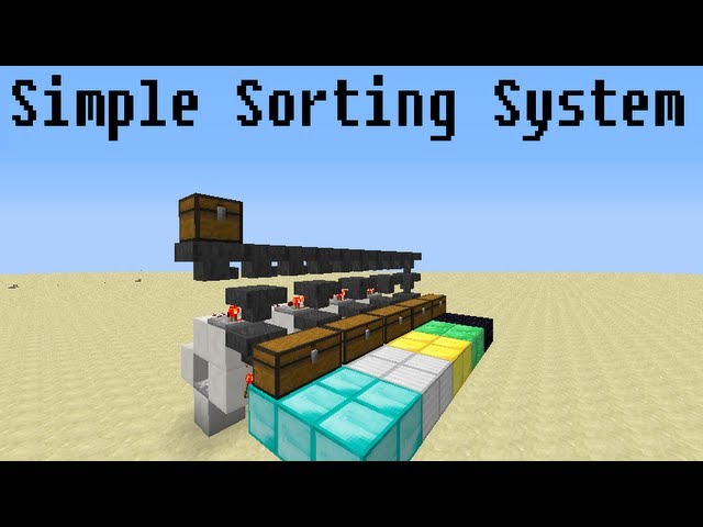 minecraft simple sorting system