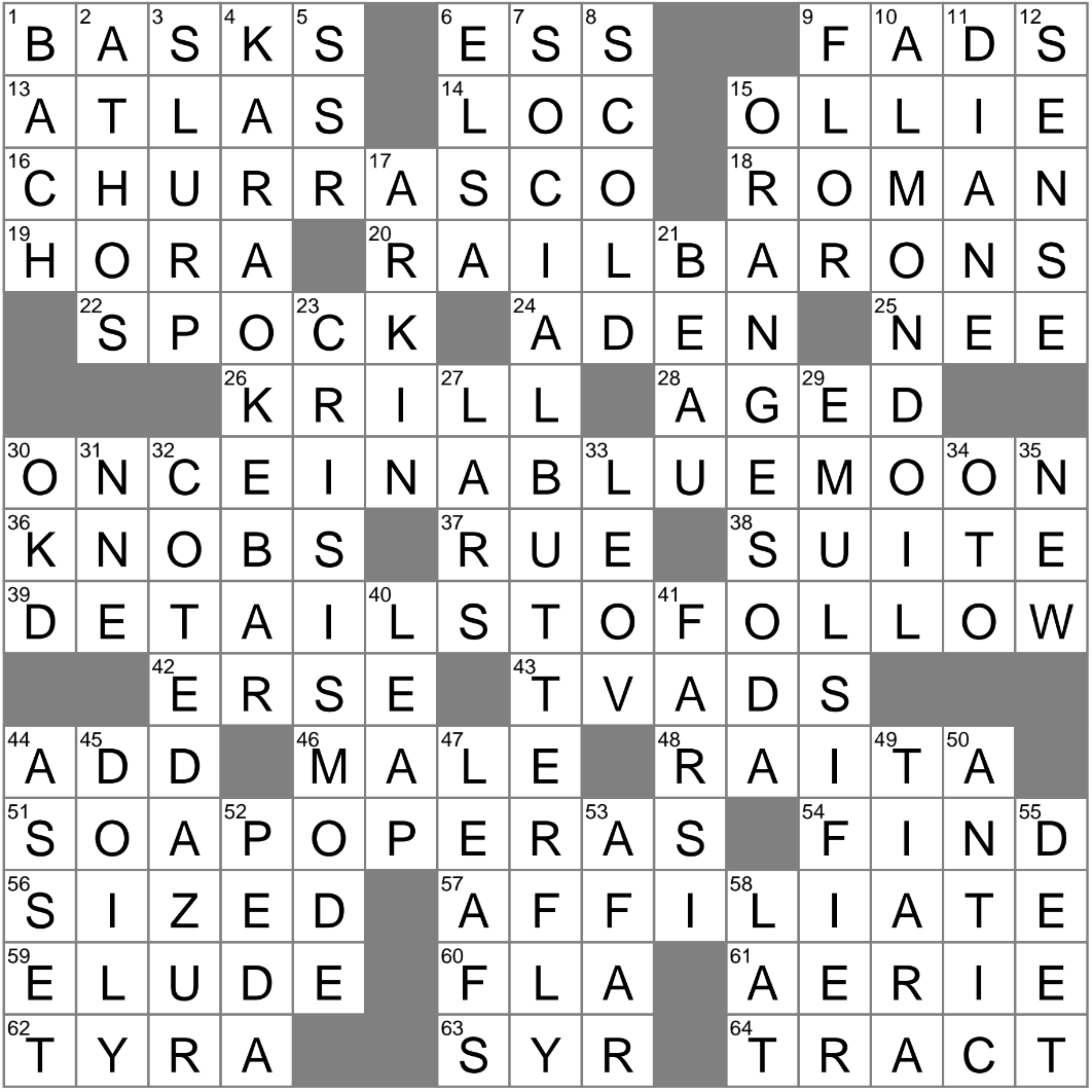 sponsors crossword clue