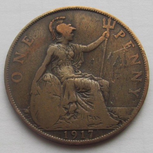 1 penny 1917