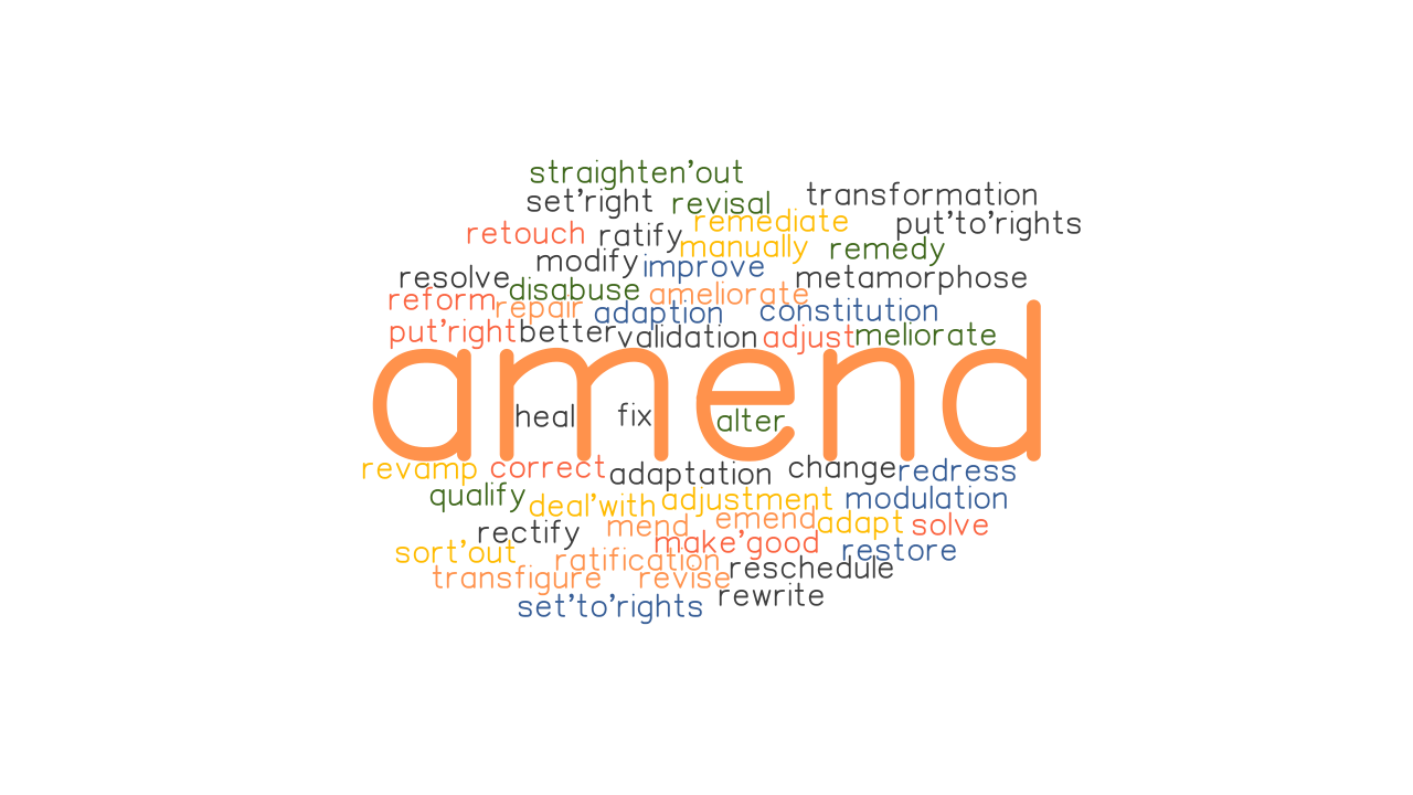 synonyms of amend