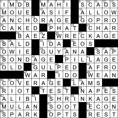 crossword clue pillage