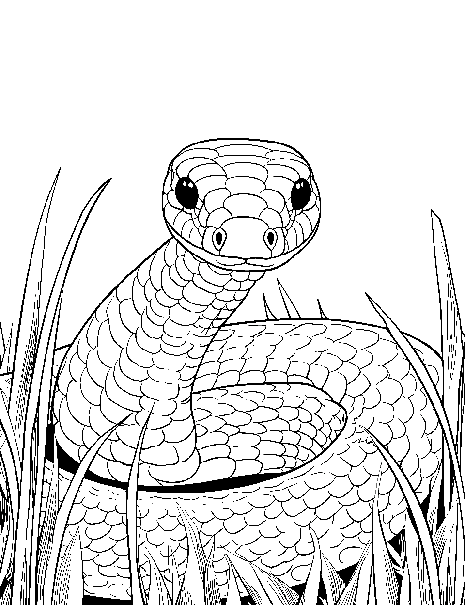 snake coloring pages