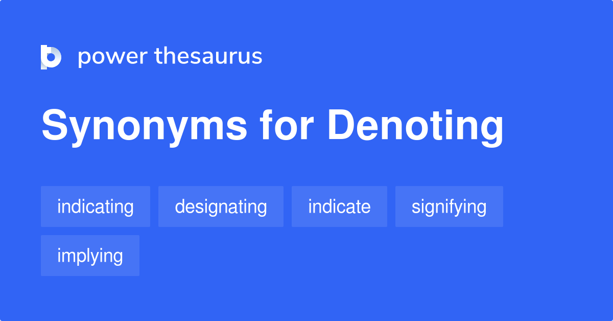 denoting synonym