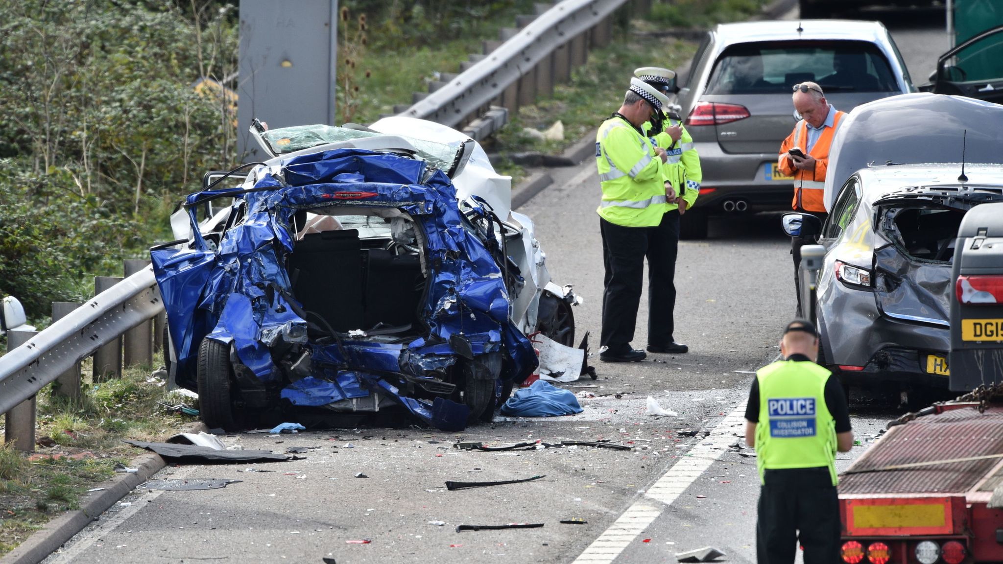 m5 traffic accident today southbound