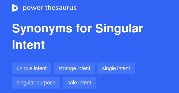 intent synonyms