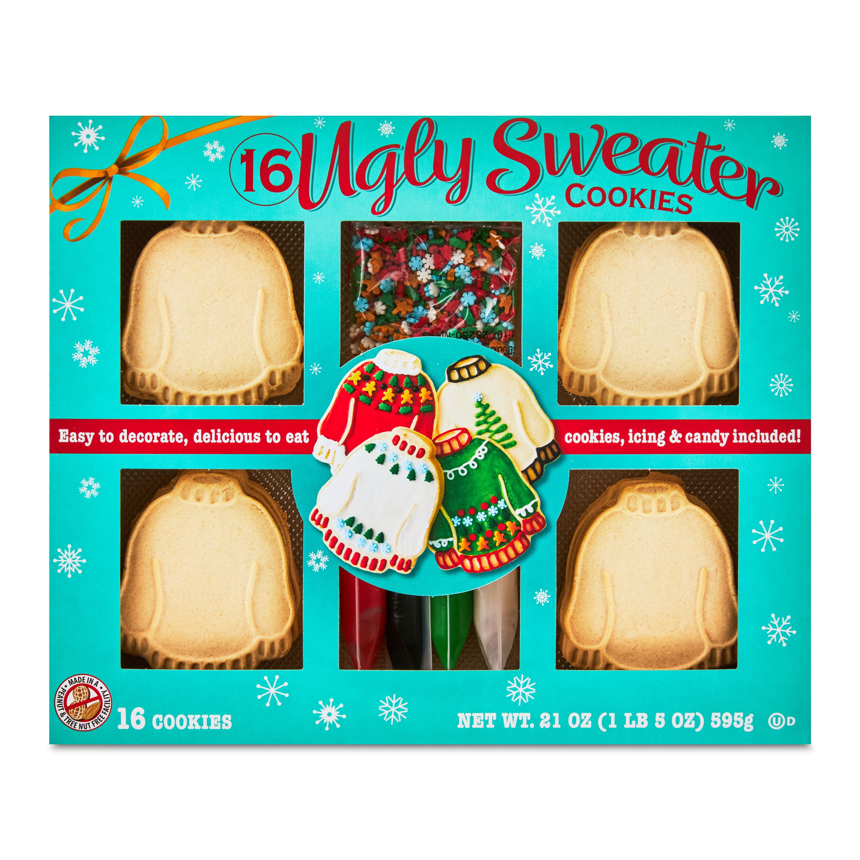 ugly christmas sweater cookie kit