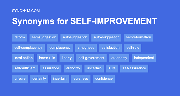 thesaurus self improvement