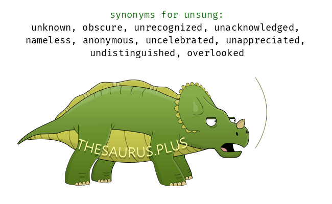 unsung synonyms