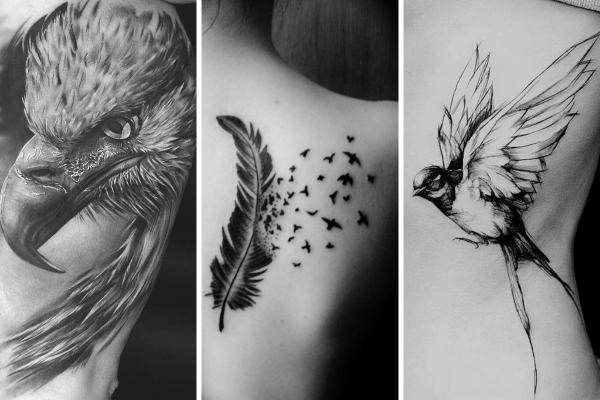 black birds flying tattoo meaning