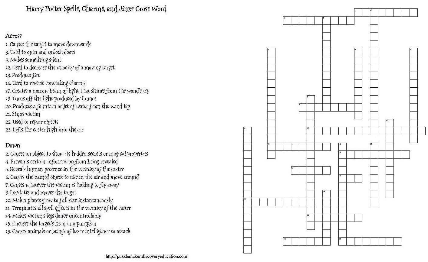 discovery puzzlemaker crossword