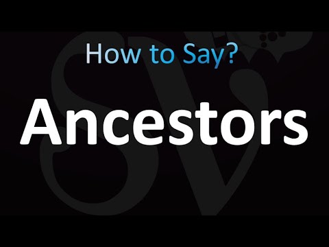 ancestor pronunciation in english