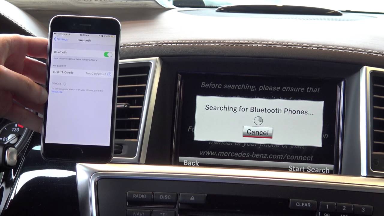 how to connect bluetooth to mercedes benz