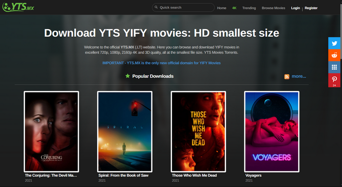 yify movies to