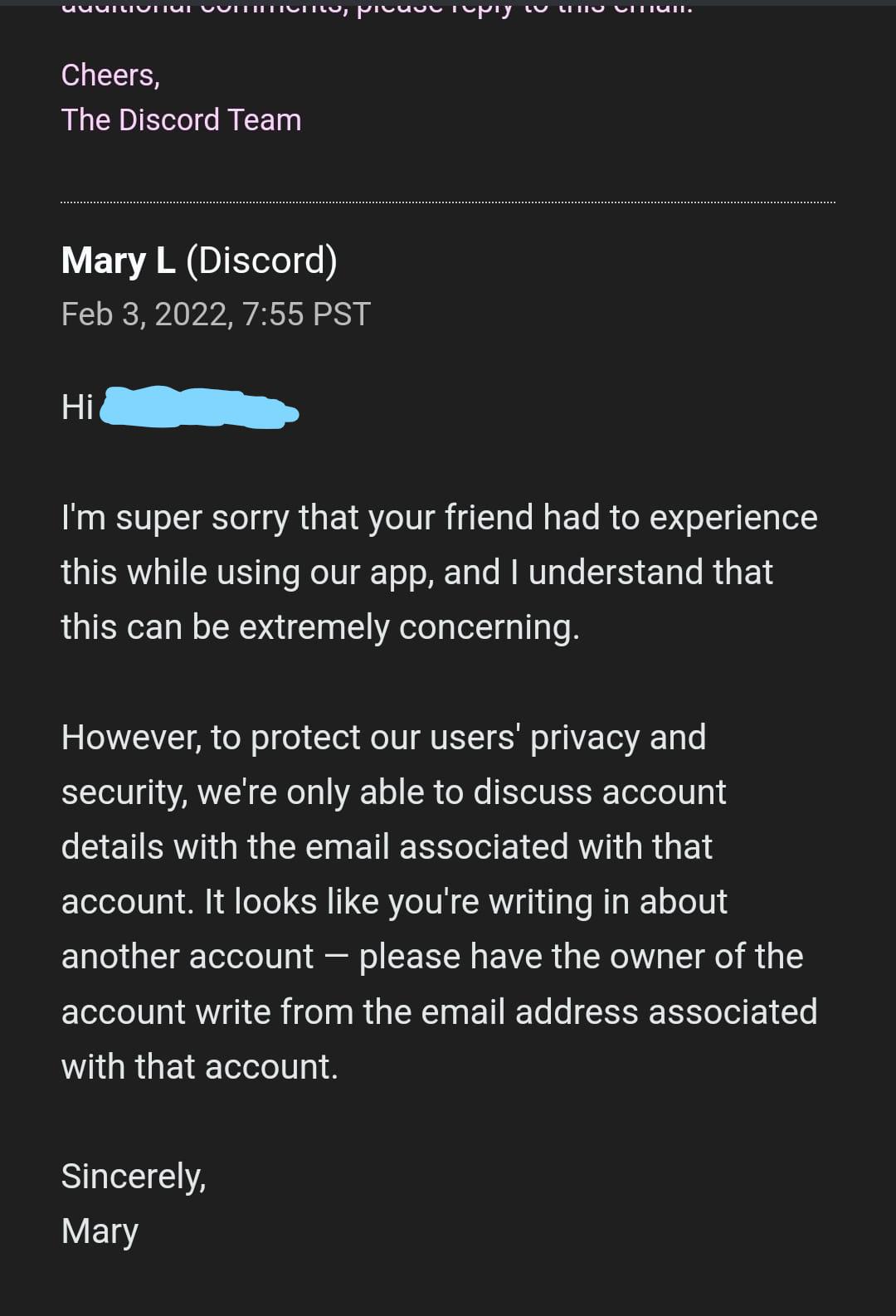 discord support email