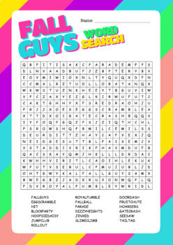 fall guys crossword