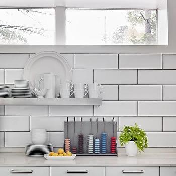 gray grout with white subway tile