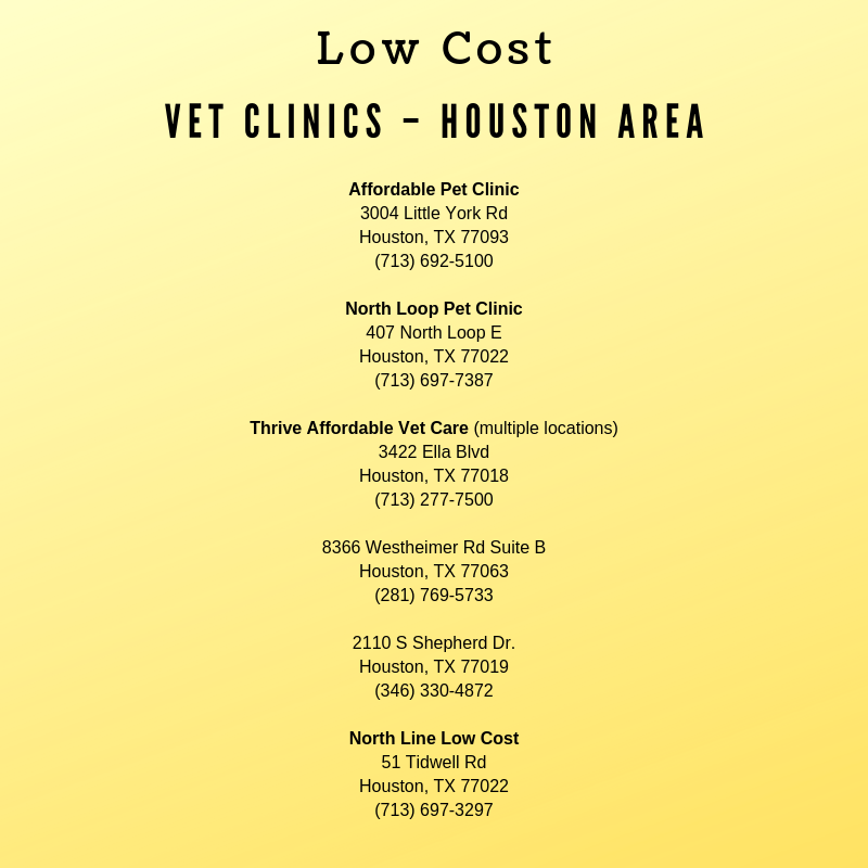 north line low cost - affordable pet clinic tidwell services