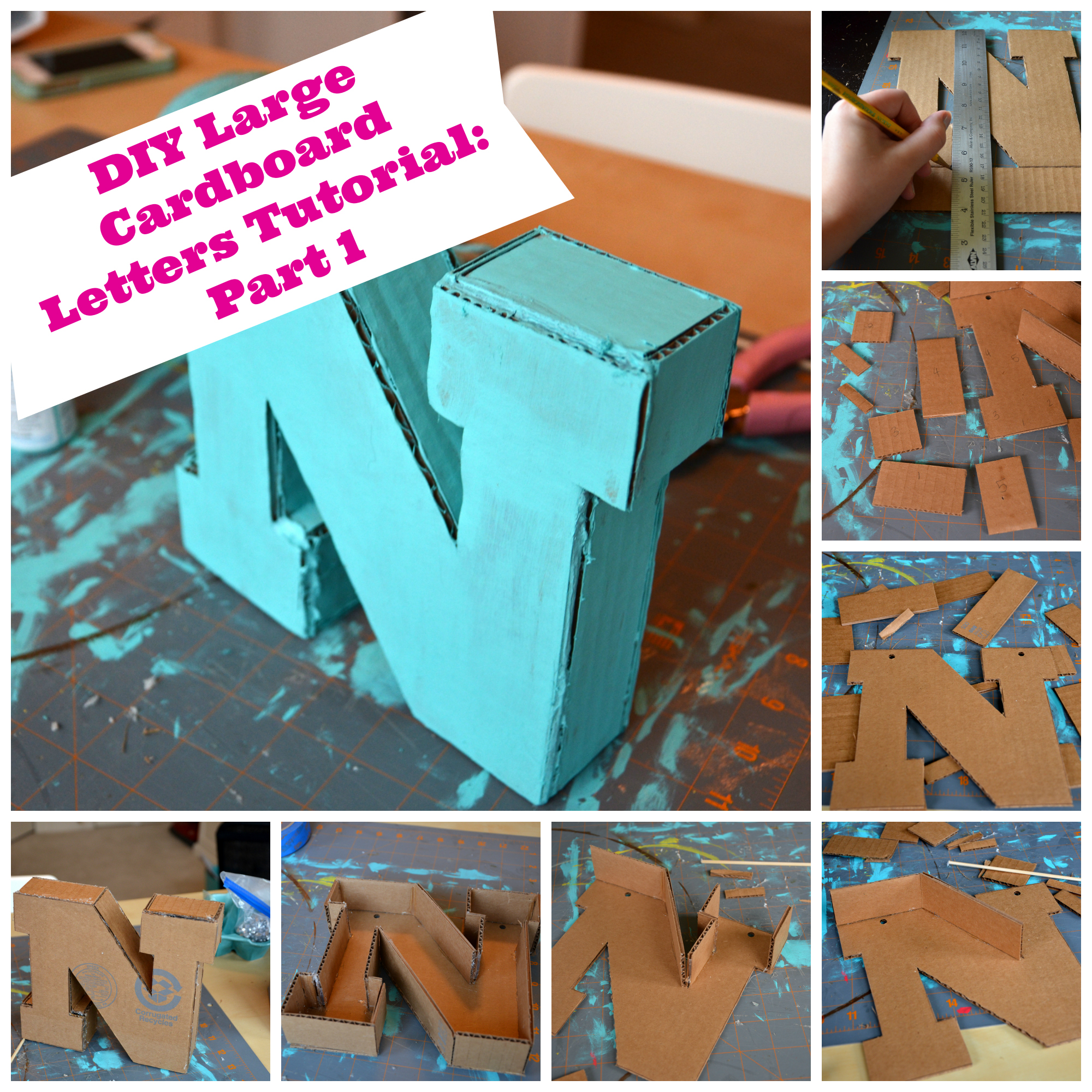 large cardboard letters