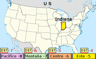 hora en indiana