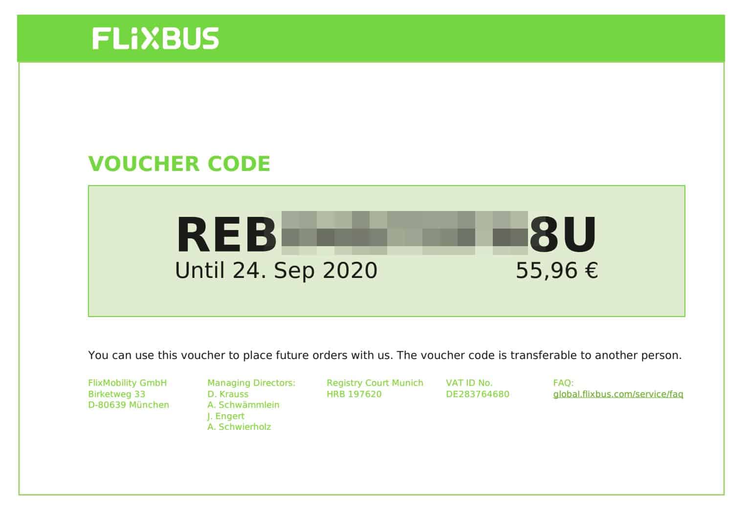 flixbus ticket