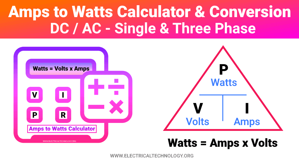 16 amps to watts