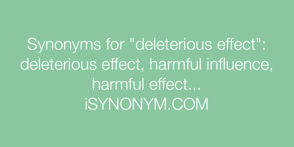 deleterious synonym