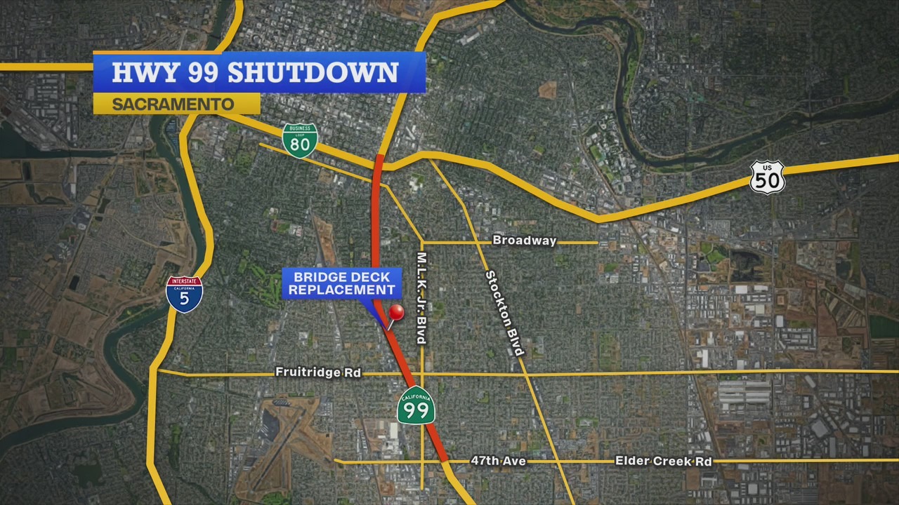 sacramento highway closures