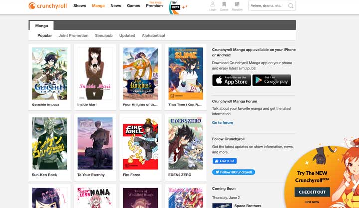 manhwa reading websites