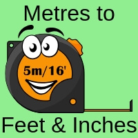 1.68 m to feet and inches