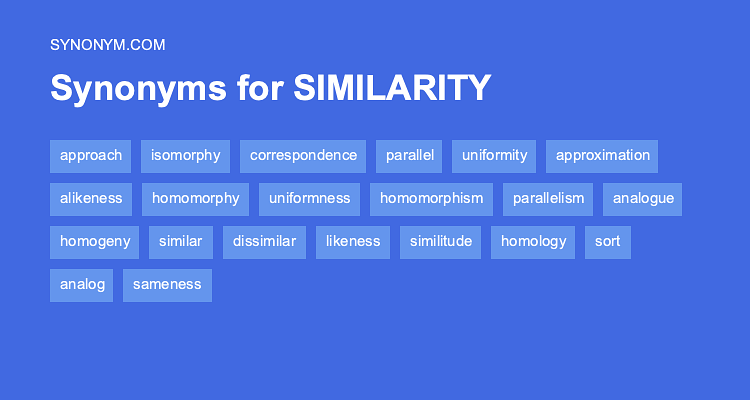 another word for similarity