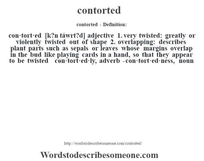 contorted definition