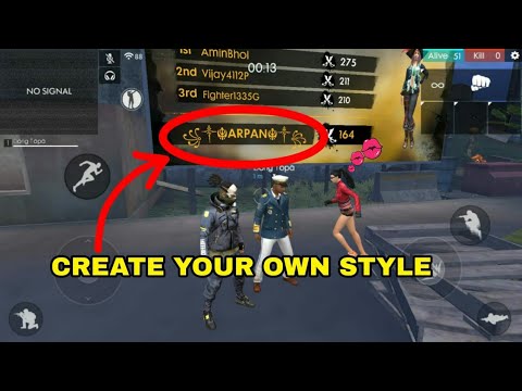 best name for free fire stylish