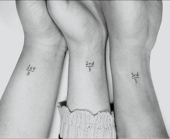 aesthetic minimalist couple tattoo