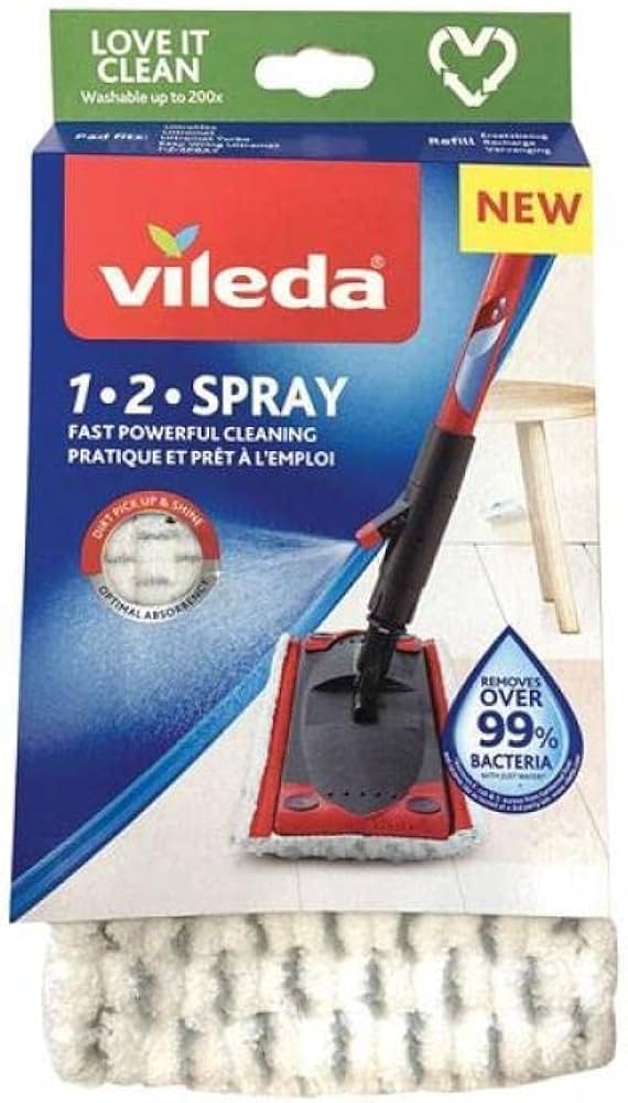 vileda 1 2 spray mop replacement pad