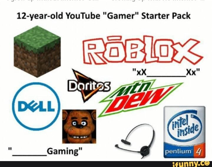 gamer starter pack meme