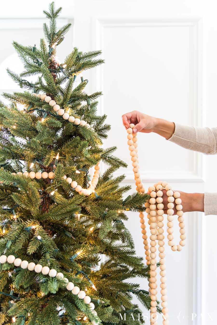 christmas tree bead garland