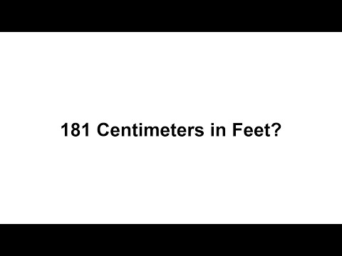 181cm height in feet