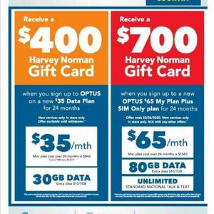 harvey norman sim only plans