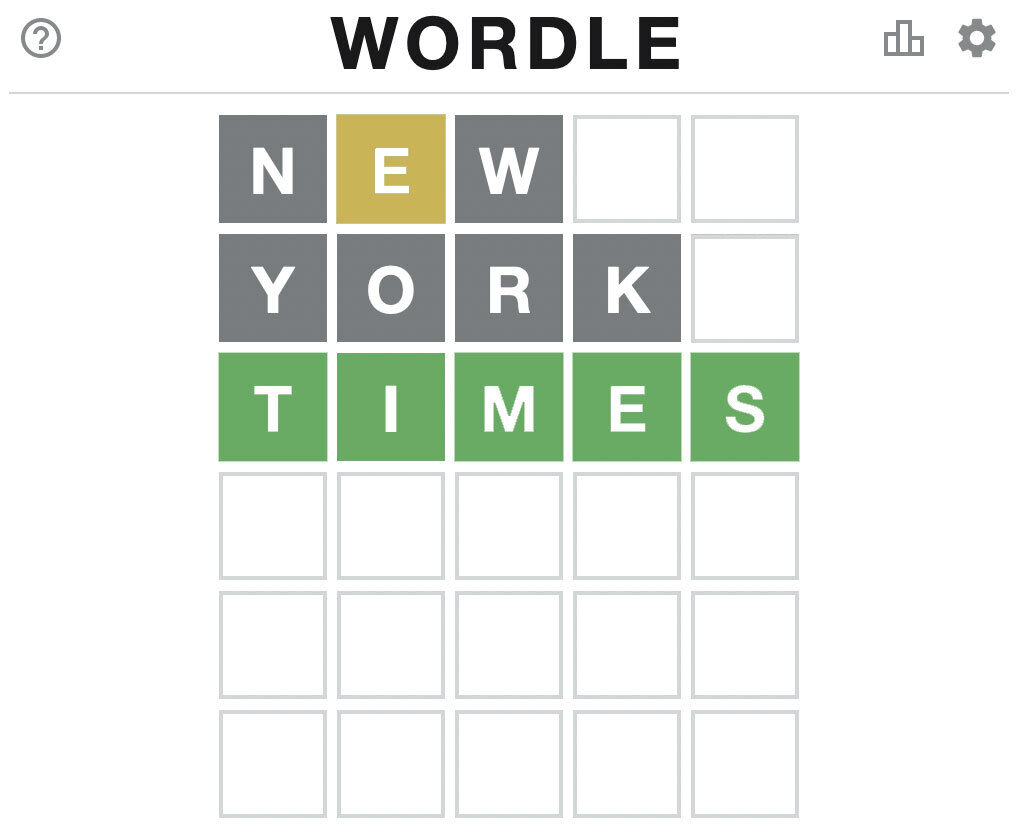 wordle new york times clue today