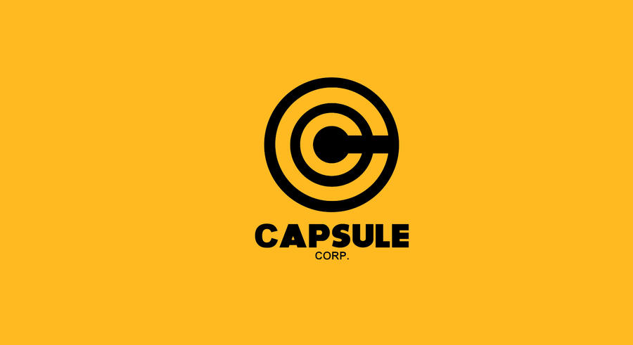 capsule corp logo wallpaper