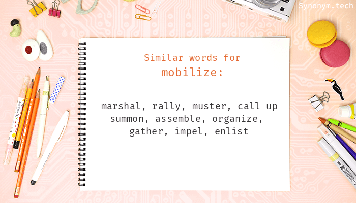 mobilize synonym