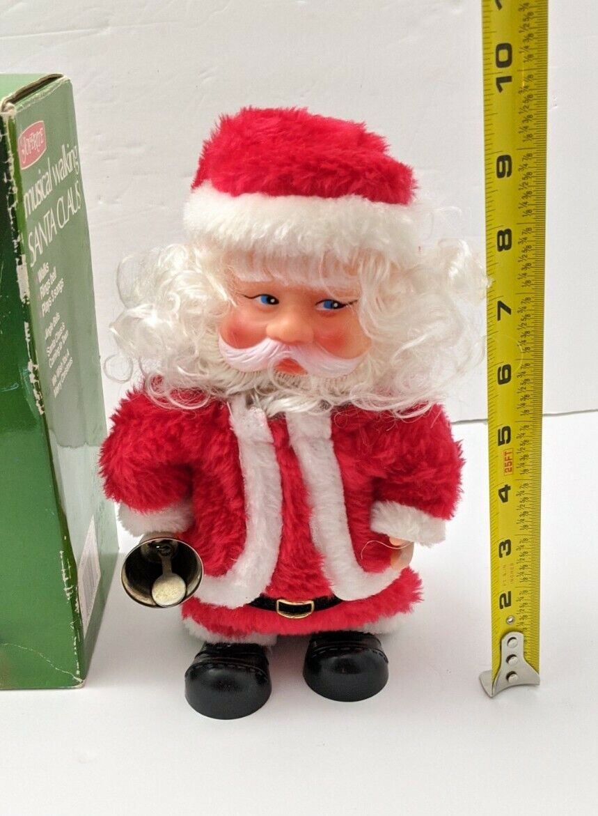 vintage bell ringing santa