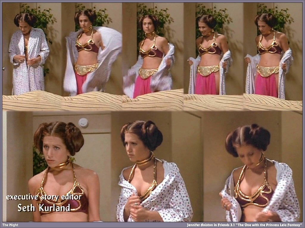 jennifer aniston slave leia