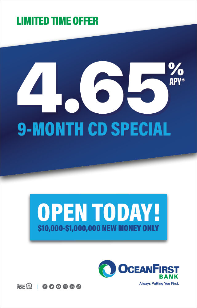 ocean first bank cd rates