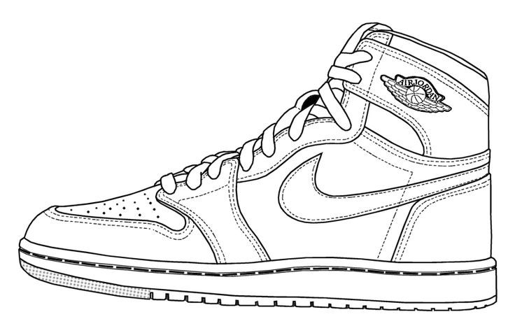 shoe coloring sheets